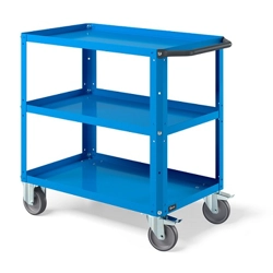 vendita online Carrello clever 0908 small mm.904x515x847h - blu ral5012 Carrelli e Contenitori Per Officina - Moduli Per Carrelli Fami
